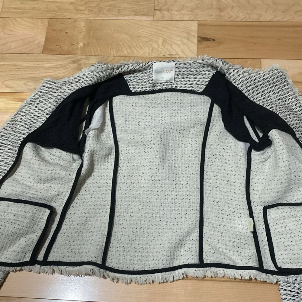 Line and Dot Tweed Sweater Jacket - Picture 15 of 17